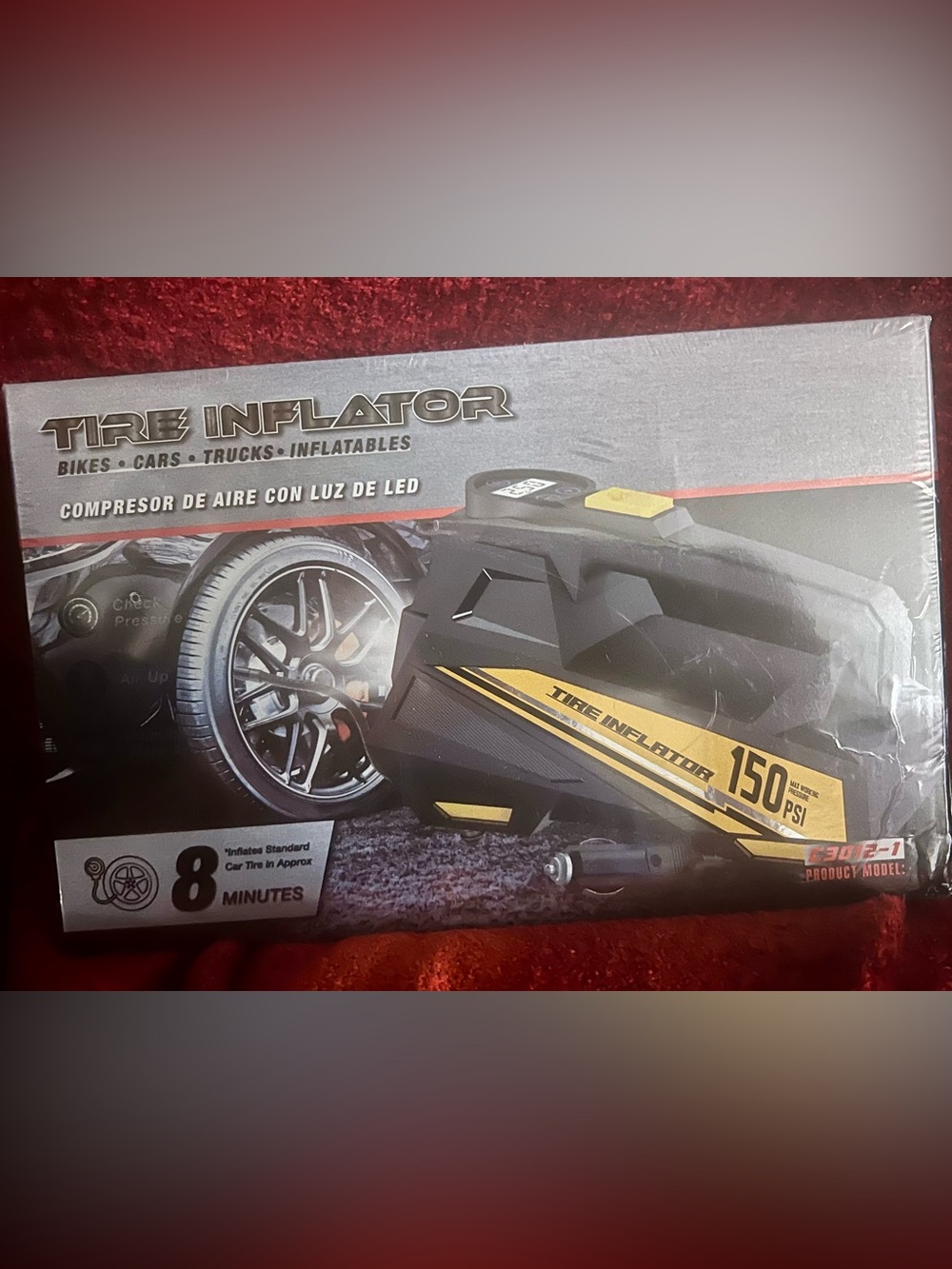 Tire Inflator Portable Air Compressor- 12V DC Air Pump for Car Tires with 150PSI